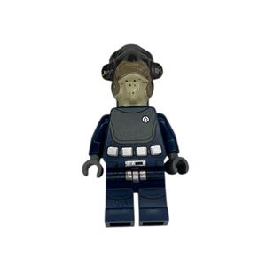 LEGO Minifigure Dark Blue Suit and Helmet 1 Piece Plastic Figure Collectible